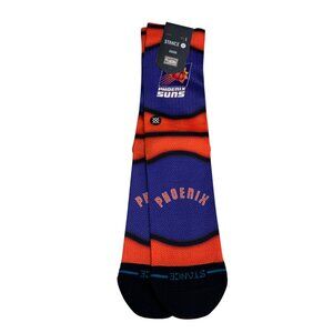 NWT Stance NBA Phoenix Suns Hardwood Classics Crew Height Socks, Size L
